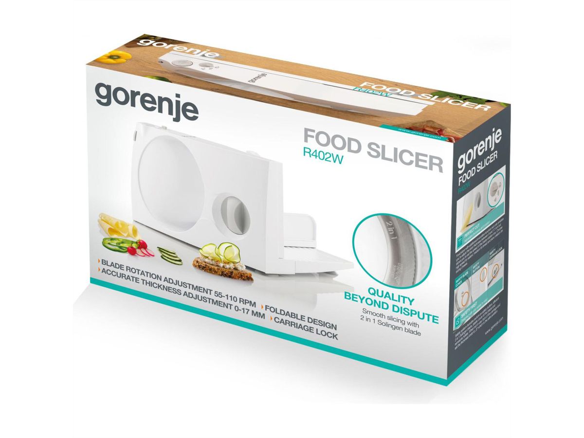 Gorenje Food Slicer R402W, weiss